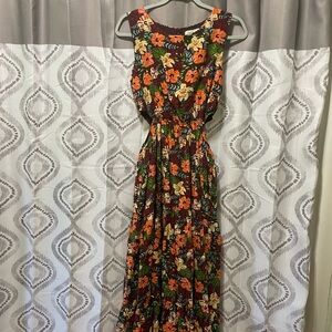 Sold🧡Floral maxi boutique dress